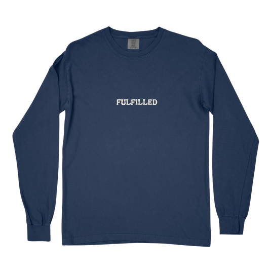 Long Sleeve | Serving People Coffee | Navy