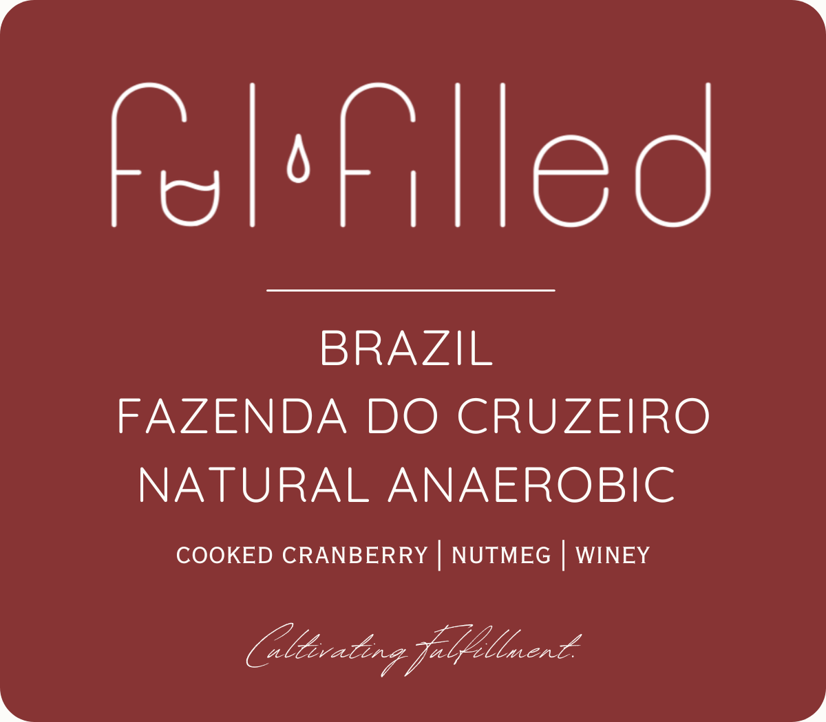 BRAZIL | FAZENDA DO CRUZEIRO | NATURAL ANAEROBIC